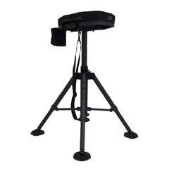NEXCAM RAM High Rise Stool side view shows durable powder-coated steel and stability.