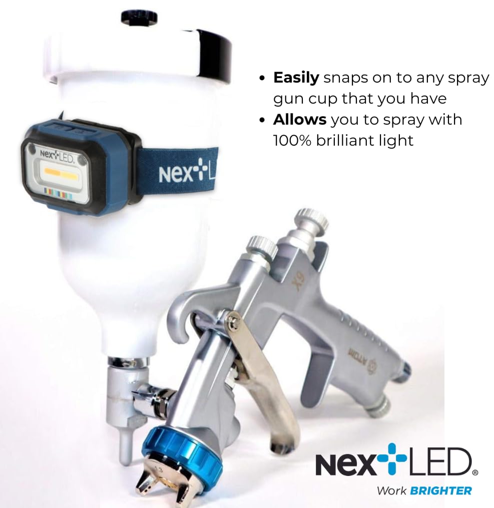 NextLED NT-2143C-B 6000K cool daylight reveals fine swirls and scratches.