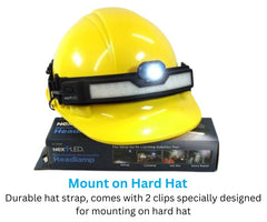 NextLED NT-6598 hat strap mount keeps light secure on hard hats