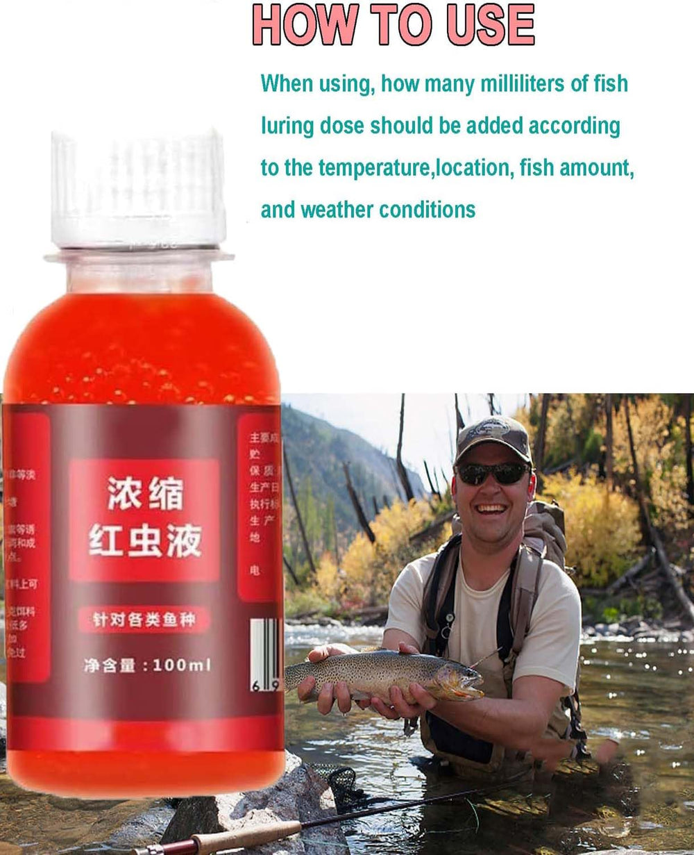 Close-up of Red 40 Fishing Liquid scent design