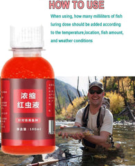 Close-up of Red 40 Fishing Liquid scent design