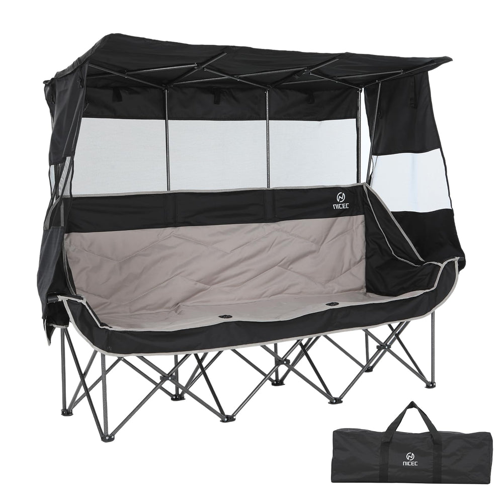 Nice C 3-person camping chair wide seat for group outdoor lounging