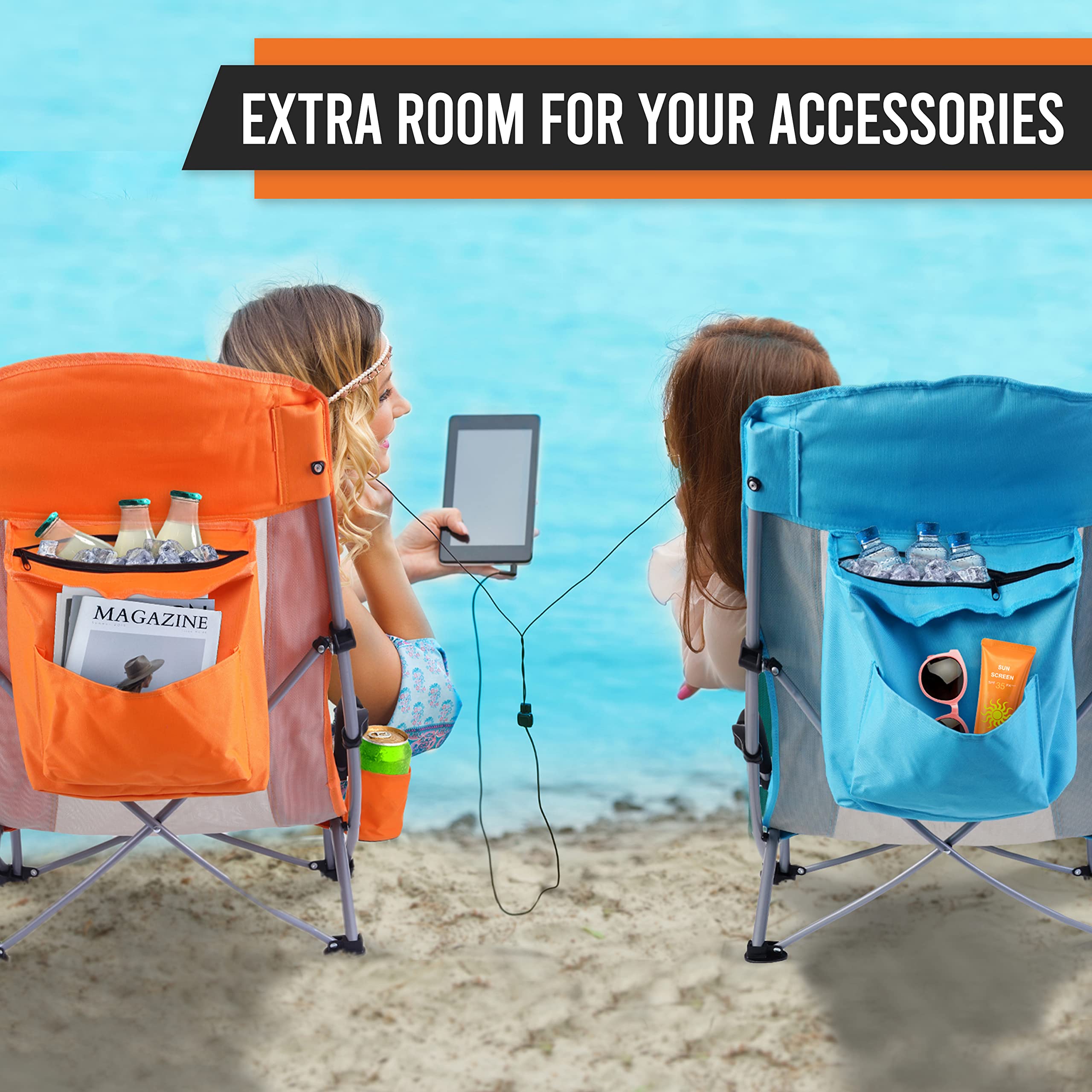 Nice C heavy-duty frame delivers durable outdoor seating for adventures.