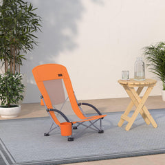 Nice C beach chair high-back support provides ergonomic comfort for long beach days.