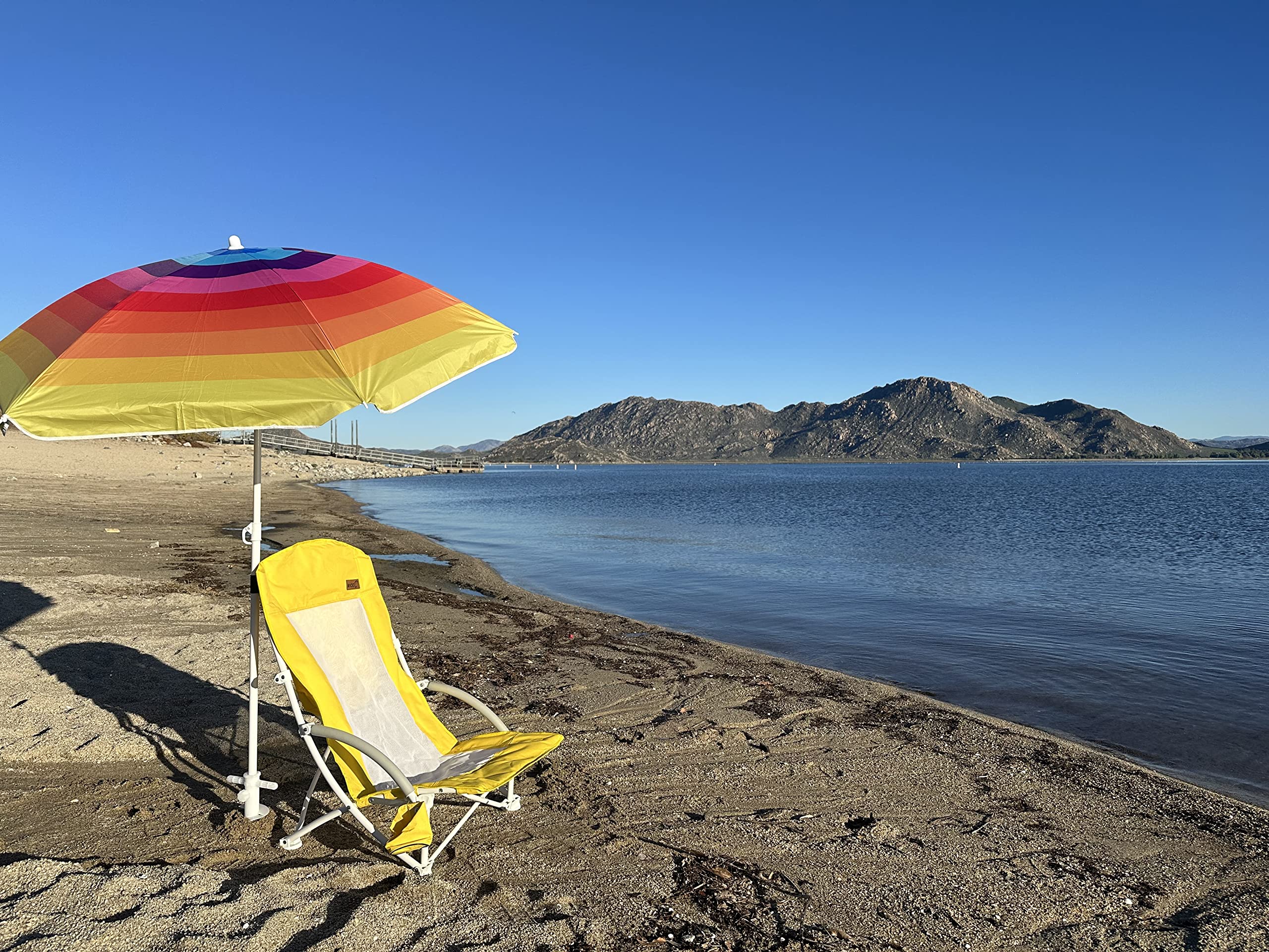 Nice C carry bag simplifies transporting the chair to the beach or camp.