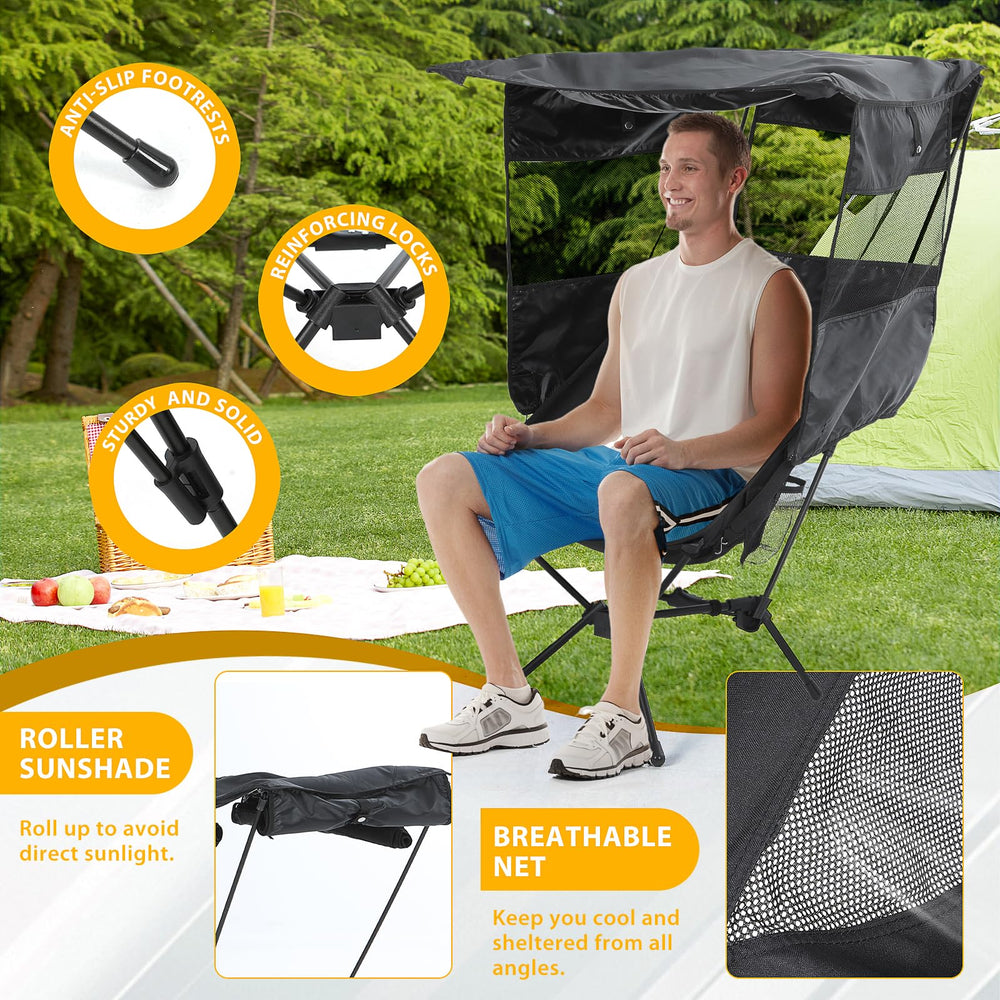 Nice C camping chair lightweight design makes it ideal for hiking.