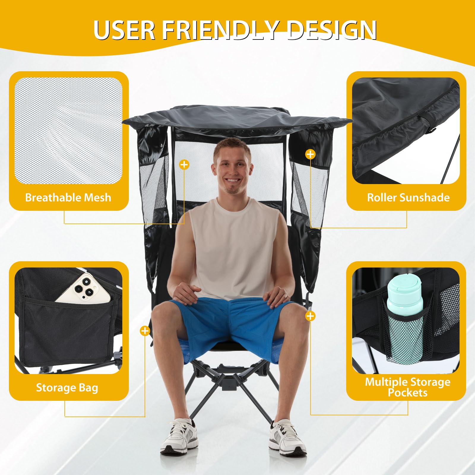 Nice C camping chair quick setup saves time at outdoor events.