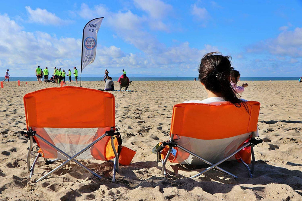 Nice C Chair Anti-sink Legs provide reliable stability on sand.