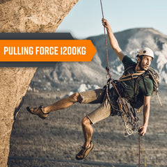 Nice C rope with two steel buckles included for easy setup.