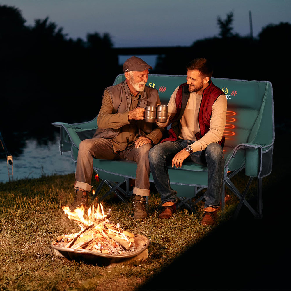 Nice C double heated loveseat 63-inch offers spacious seating for two.