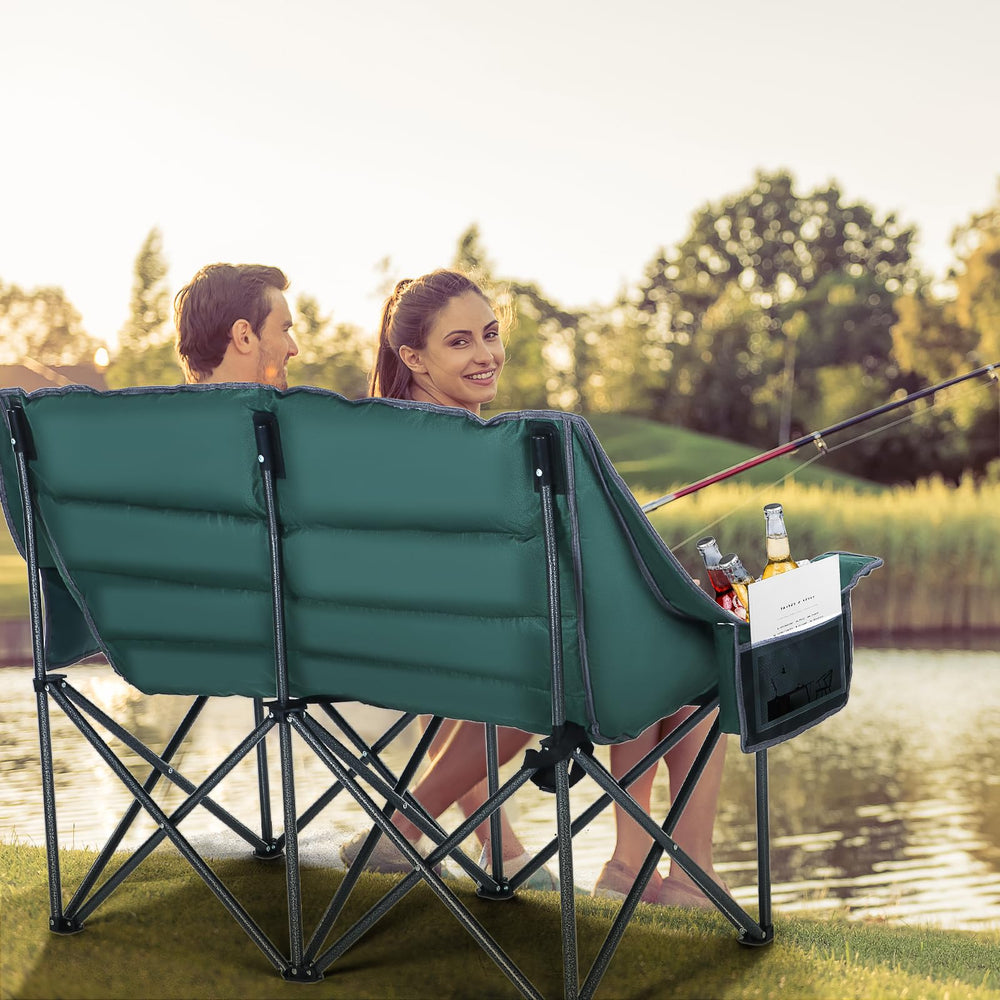 Nice C oversized loveseat with a sturdy powder-coated steel frame