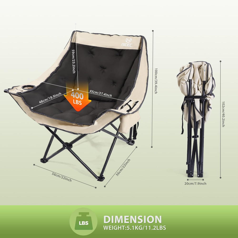 Nice C folding design for quick setup and easy transport