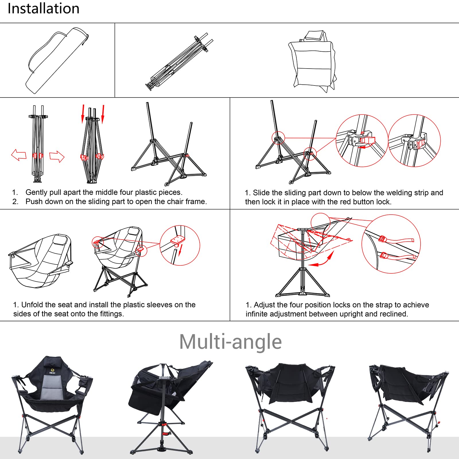 Nice C hammock camping chair 2-pack value for versatile outdoor seating.