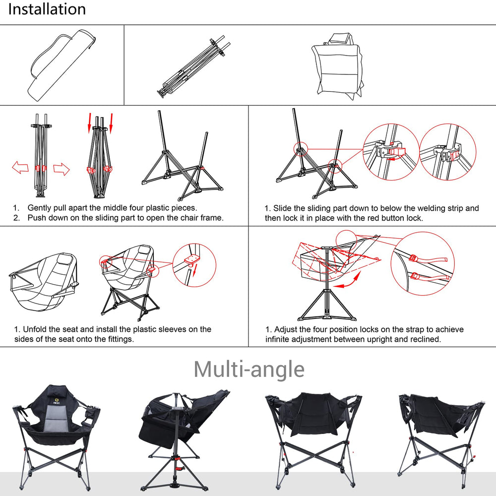 Nice C hammock camping chair 2-pack value for versatile outdoor seating.