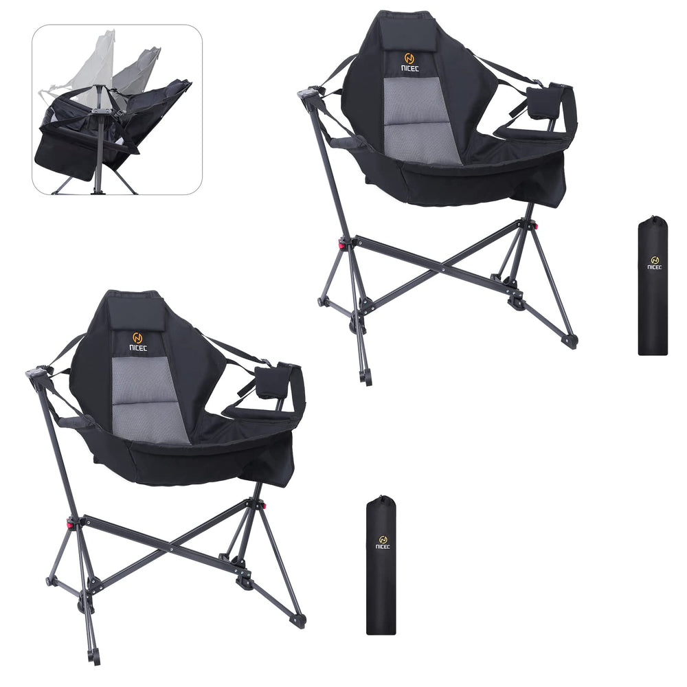 Nice C hammock camping chair folded-compact for easy transport and storage.