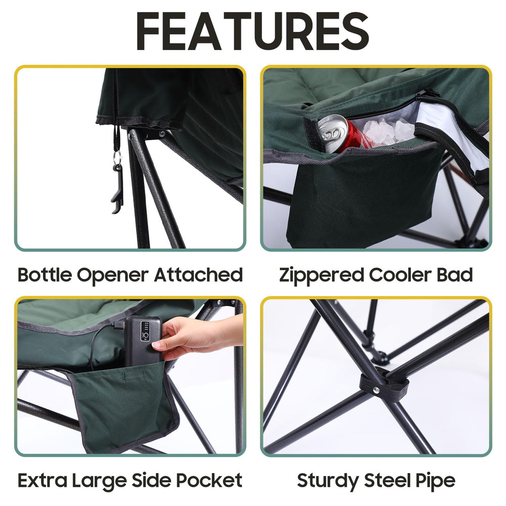 Nice C heated chair insulated cooler keeps drinks cold during trips