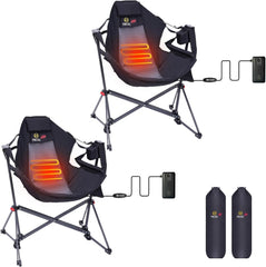 Nice C heated hammock chair folded compact for easy transport.