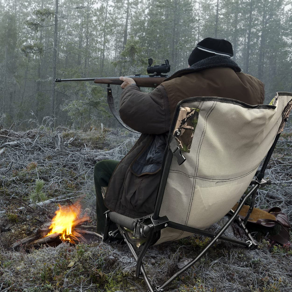 Nice C hunting chair backpack carry view highlights easy transport in rugged outdoor trips