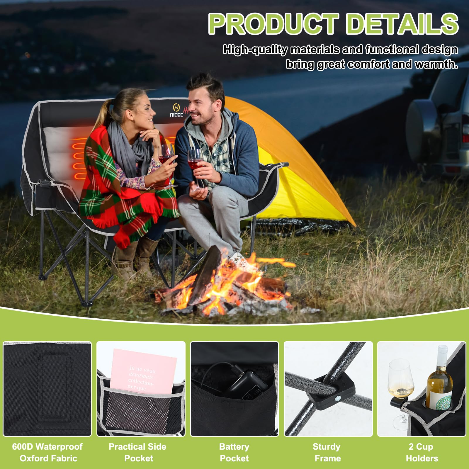 Nice C power banks included power warmth when needed.