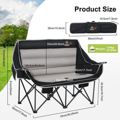 Nice C sturdy frame supports you securely during rugged outdoor use.