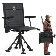 Nice C Swivel Hunting Chair with 360° swivel base for silent field maneuvering and quick aiming