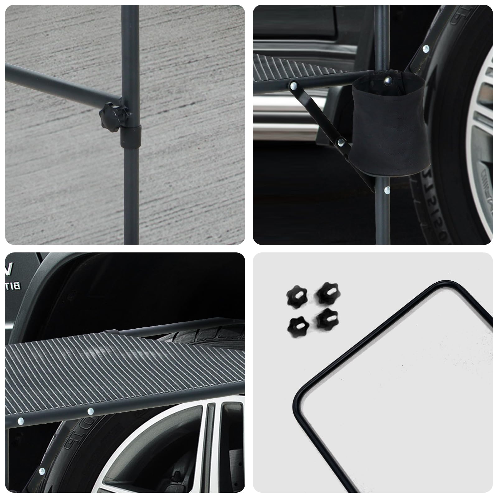 Nice C Tailgate Table adjustable height for comfortable setup