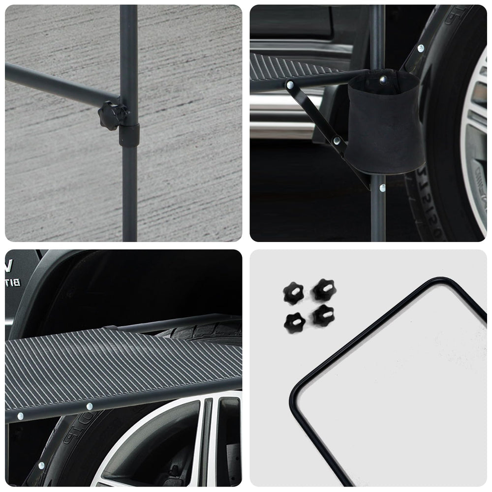 Nice C Tailgate Table adjustable height for comfortable setup