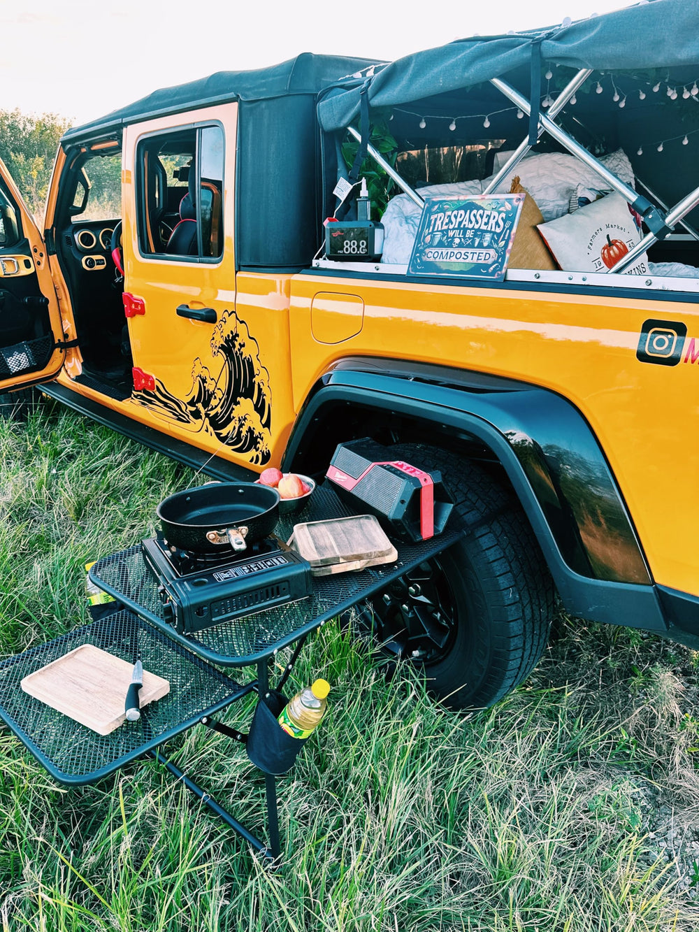 Nice C Tailgate Table length extension for versatile surfaces
