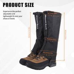 NICENEEDED Trimmer Brush Leg Gaiters feature a strong foot band for secure protection.