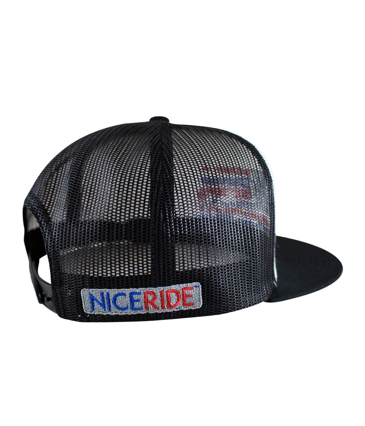 NICERIDE Strong Faded hat mesh back for breathable comfort in outdoor wear.