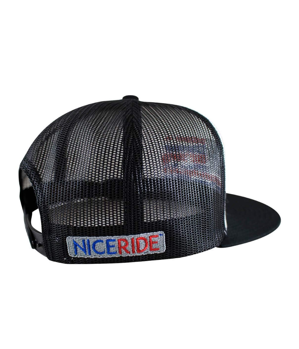 NICERIDE Strong Faded hat mesh back for breathable comfort in outdoor wear.
