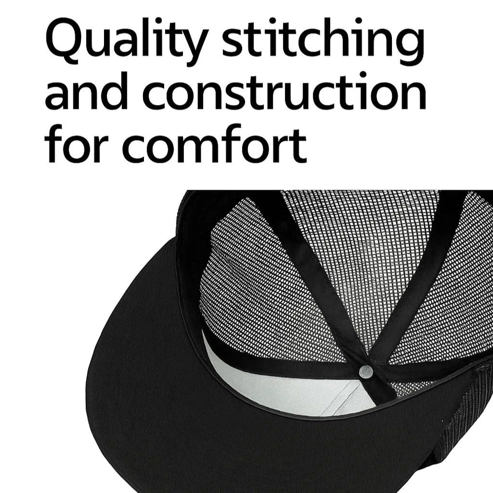 NICERIDE mesh-back trucker hat provides breathable comfort during outdoor activities.