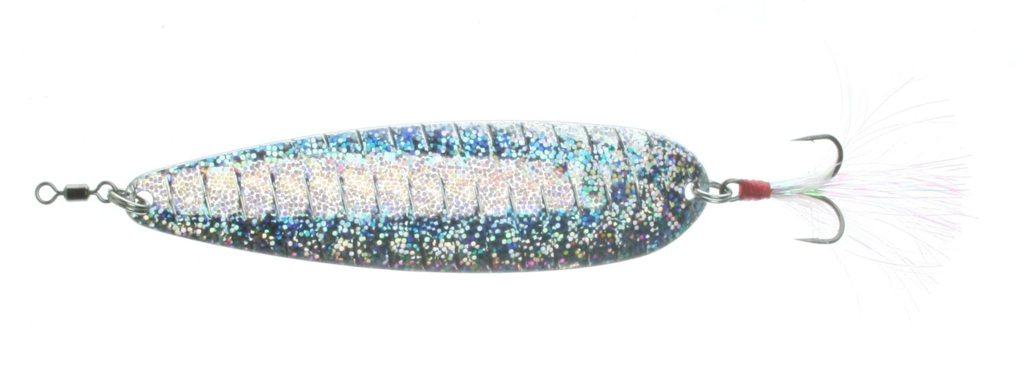 Nichols Lures FS8-118 flutter spoon on display ready to fish