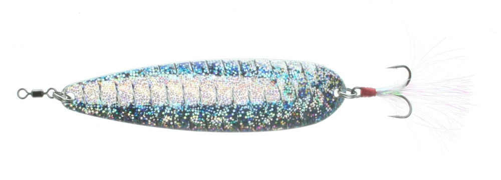 Nichols Lures FS8-118 flutter spoon on display ready to fish