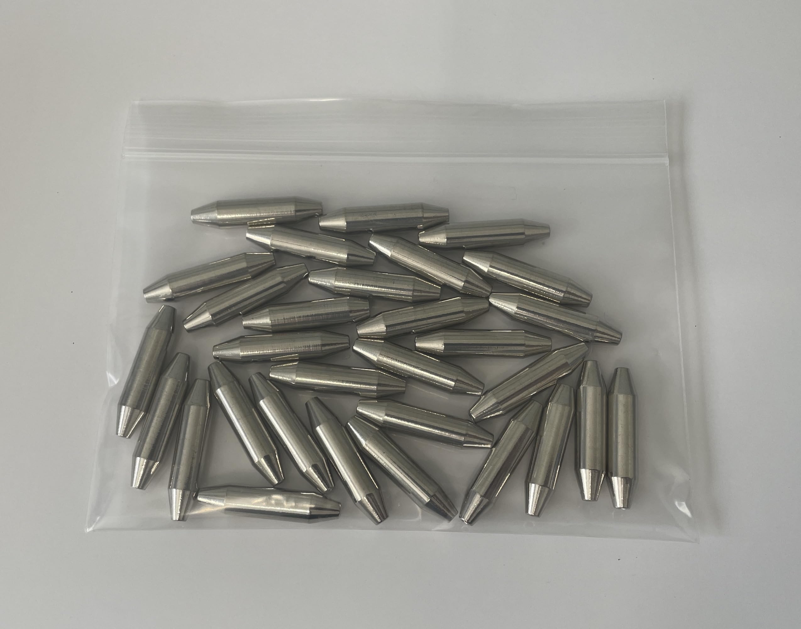 Nickel inline spinner lure parts packaging and components