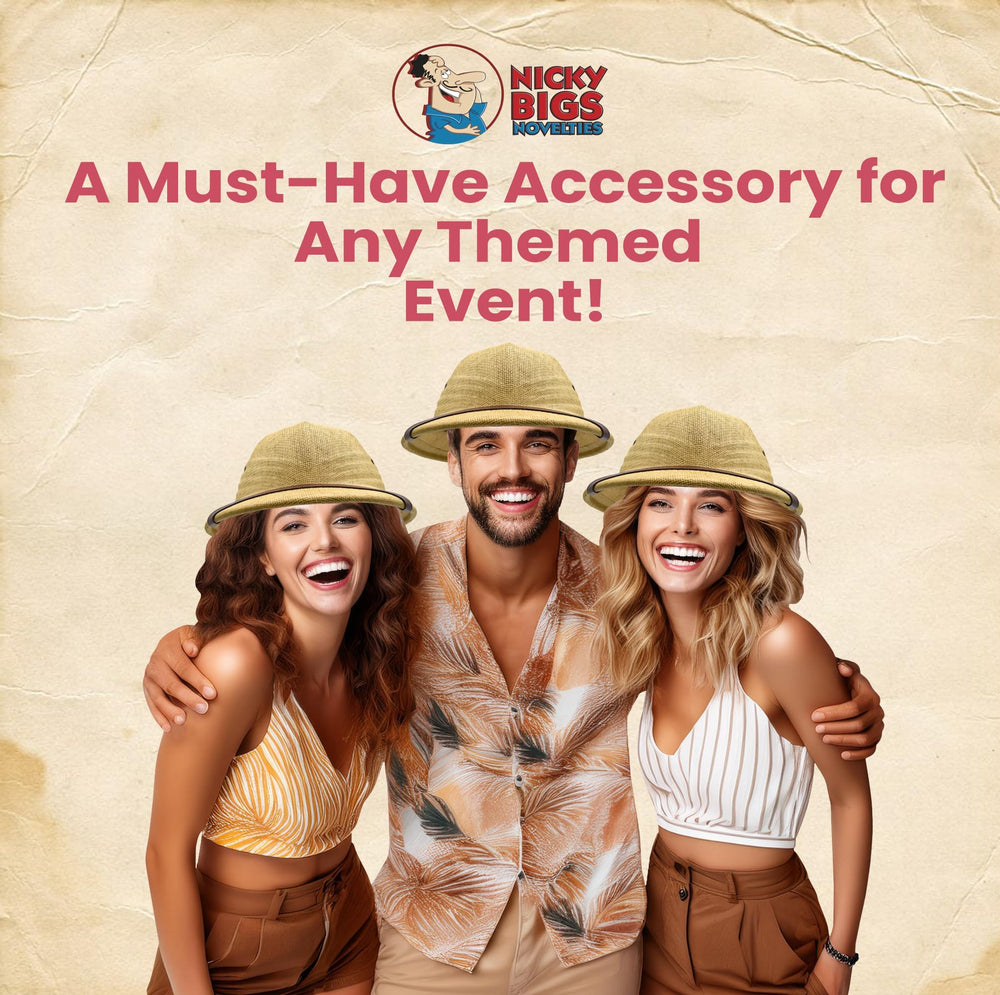Pith Helmet used as a costume accessory for explorer look