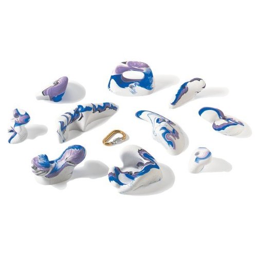 Nicros HRA Jugs Roof Set 1 blue handholds for versatile roof climbing setups