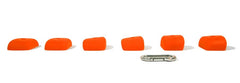 Nicros orange pinches mounted on wall ready for a system setup.