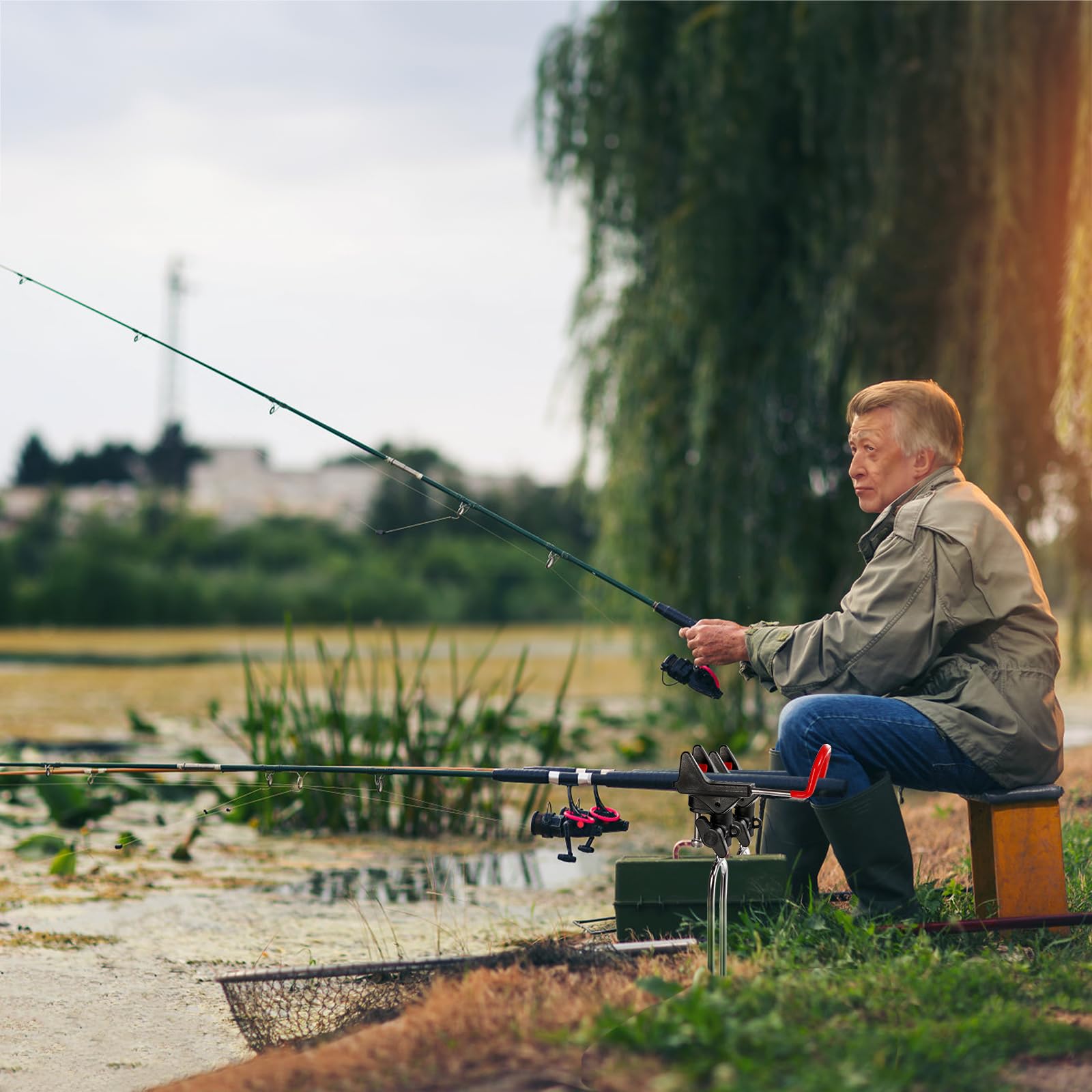Universal compatibility with spinning and casting rods