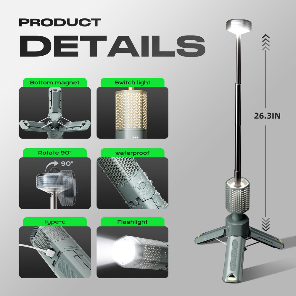 NIEYUX camping light magnetic attachment demonstrates stable mounting