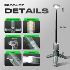 NIEYUX camping light magnetic attachment demonstrates stable mounting