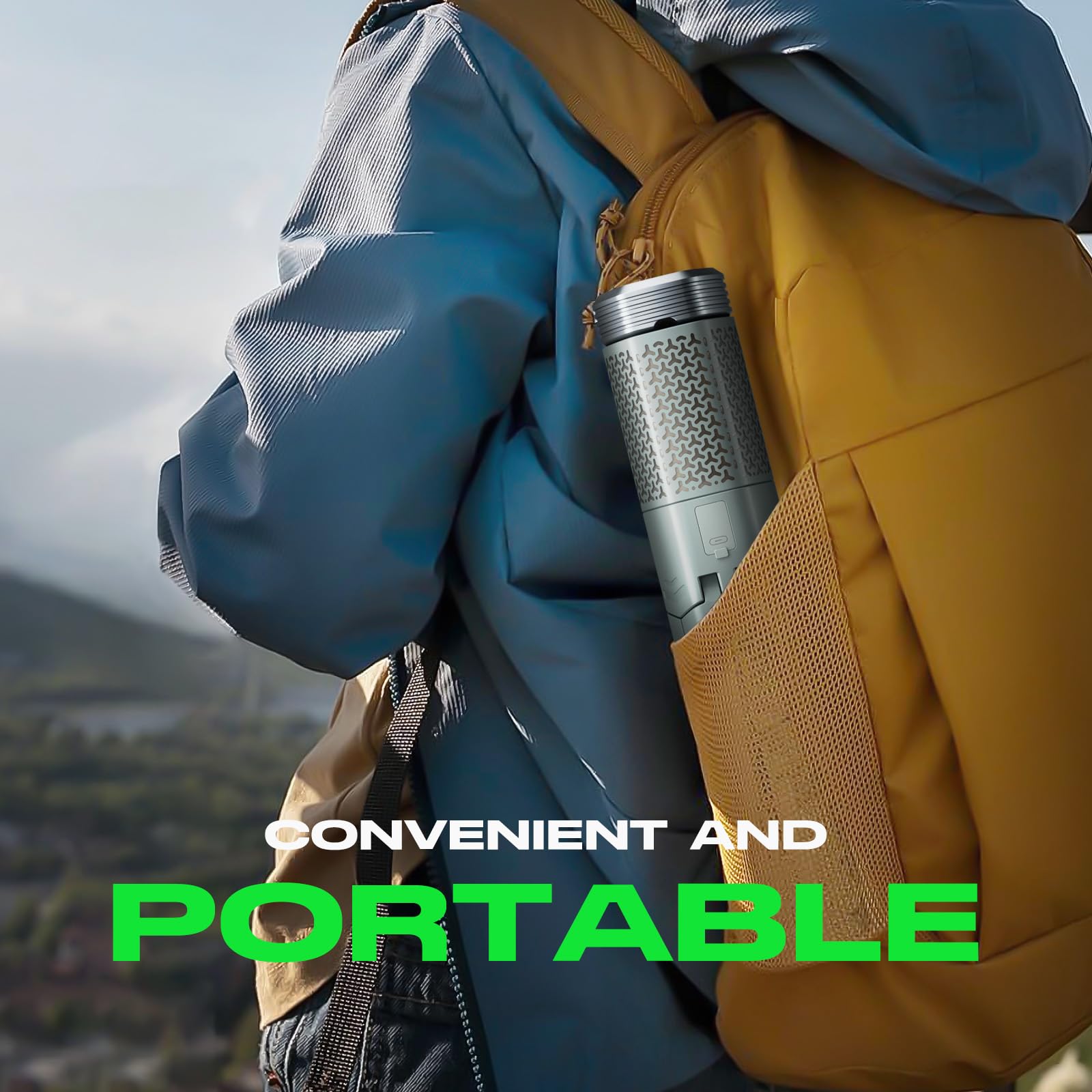 NIEYUX camping light portable with magnetic tripod for versatile positioning