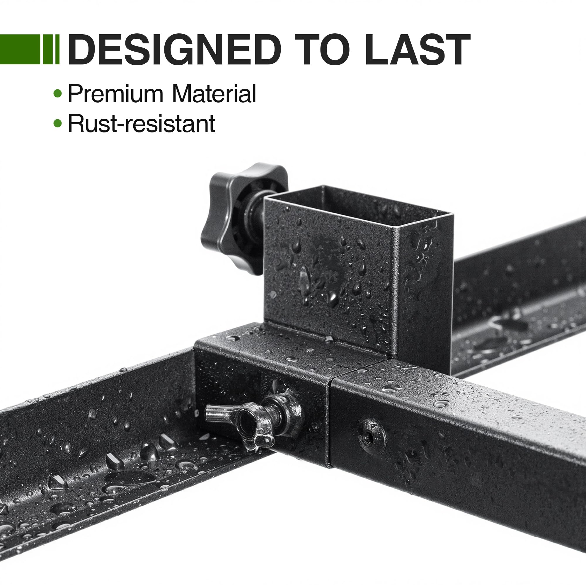 Niffgaff 12x18 high-visibility targets included for fast alignment.