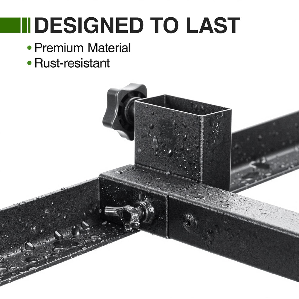 Niffgaff 12x18 high-visibility targets included for fast alignment.