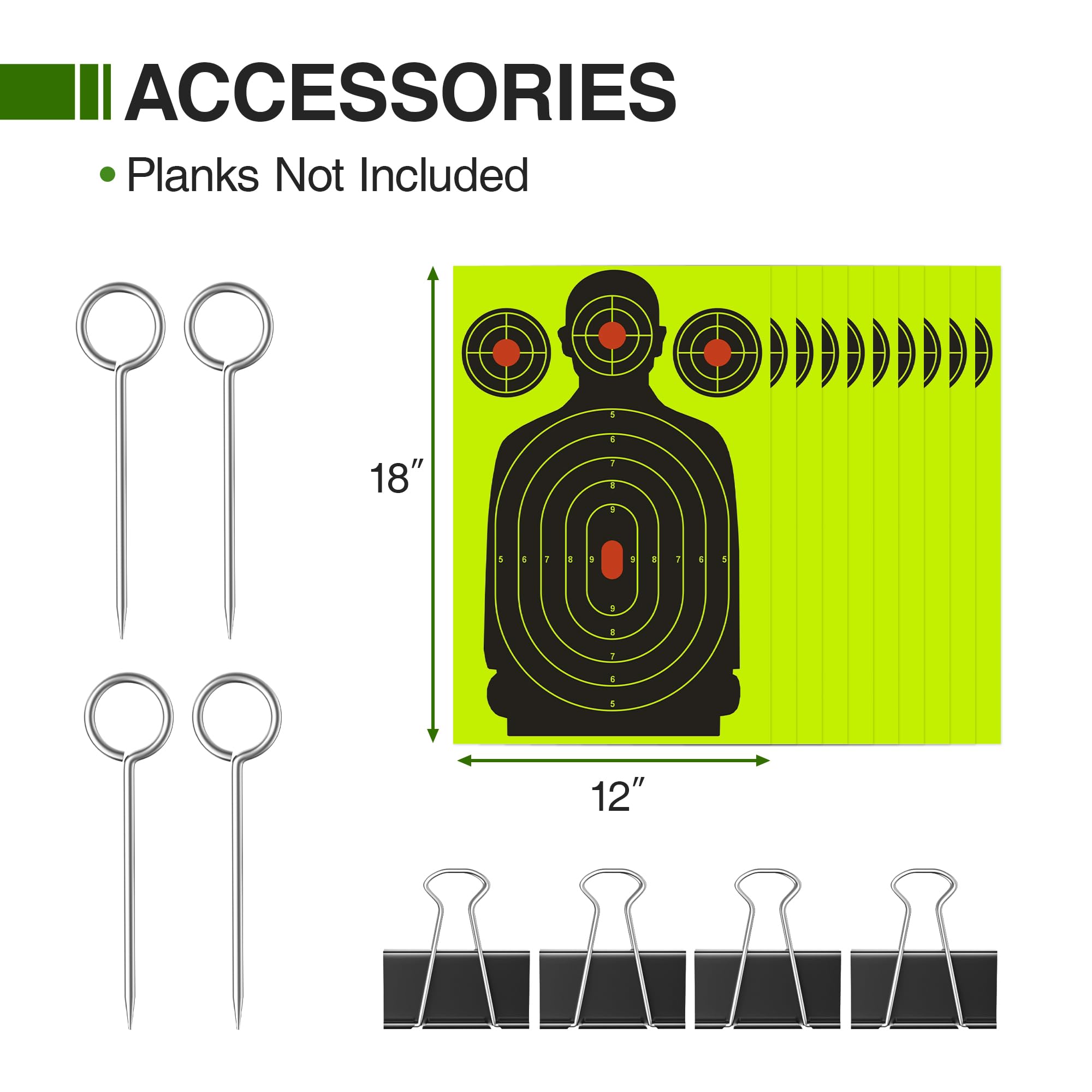 Niffgaff target stand compatible with various paper targets for USPSA IPSC IDPA prep.