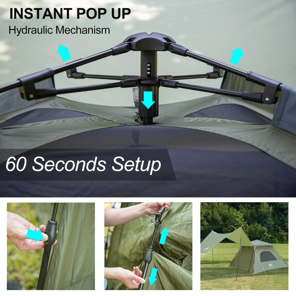 Night Cat 2in1 canopy setup demonstrates flexible shade and shelter options