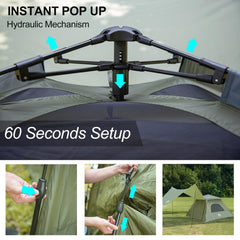 Night Cat 2in1 canopy setup demonstrates flexible shade and shelter options