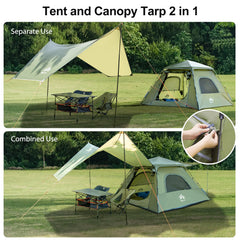 Night Cat side view highlights roomy interior for king-size air mattress