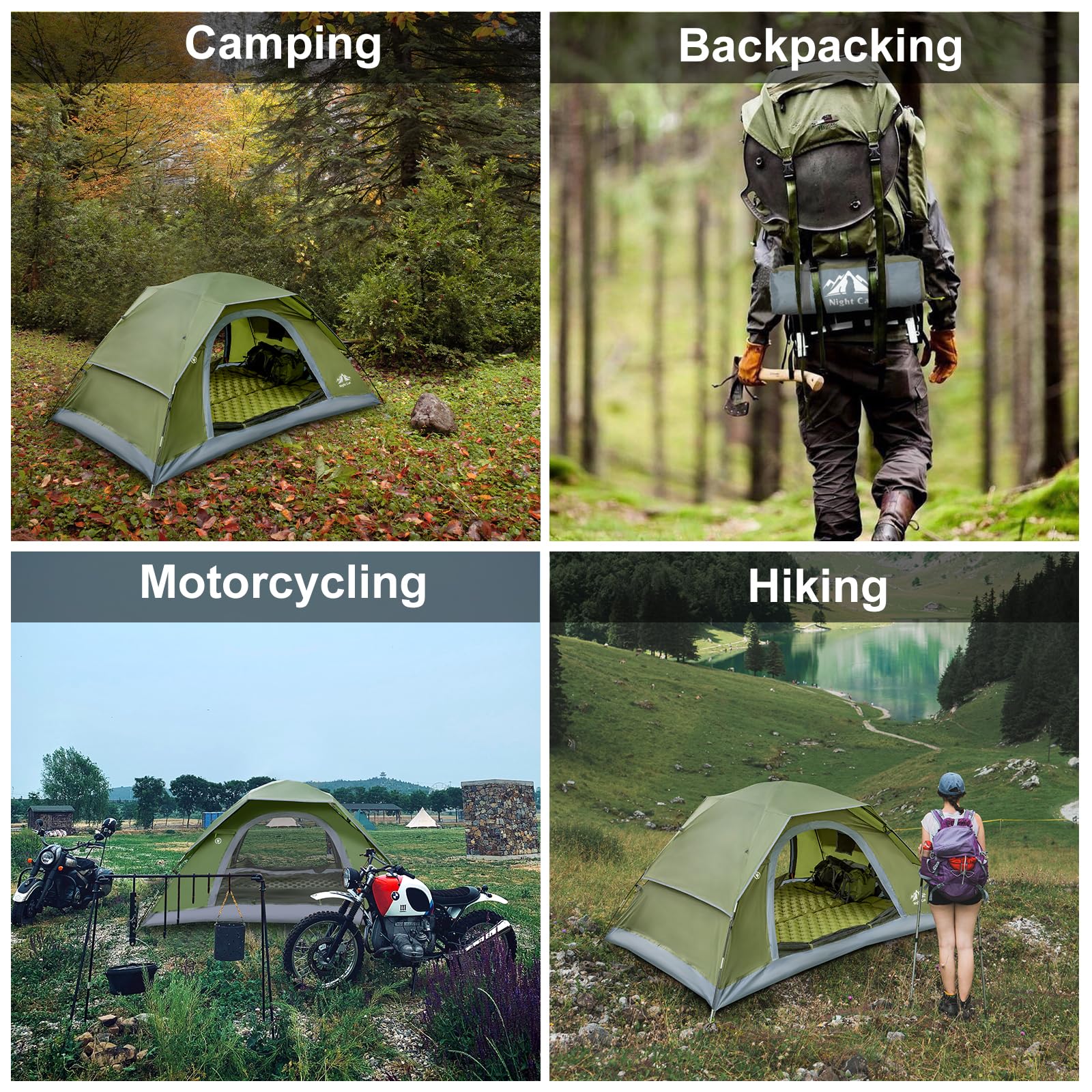 Night Cat camping tent lightweight and portable for backpacking