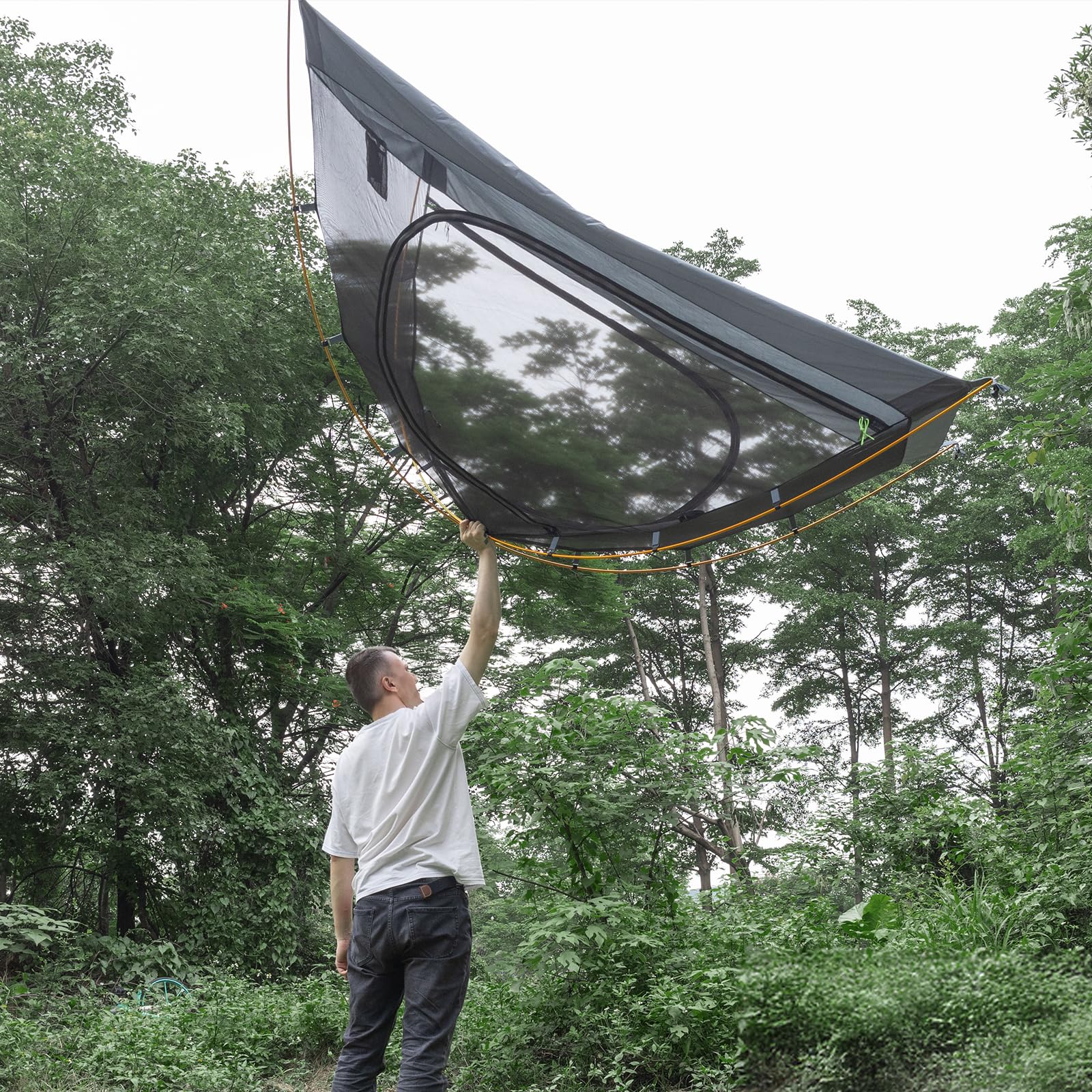 Night Cat lightweight tent packs compactly for backpacking trips.